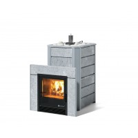 Дровяная печь Изистим (EASYSTEAM) Ялта 25 в облицовке Талькохлорит