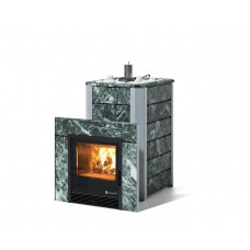 Дровяная печь Изистим (EASYSTEAM) Ялта 25 в облицовке Змеевик