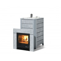 Дровяная печь Изистим (EASYSTEAM) Ялта 35 в облицовке Талькохлорит