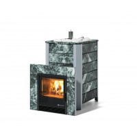 Дровяная печь Изистим (EASYSTEAM) Ялта 35 в облицовке Змеевик