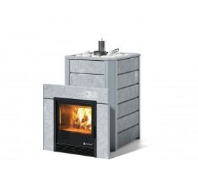 Дровяная печь Изистим (EASYSTEAM) Ялта 25 К в облицовке Талькохлорит