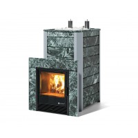 Дровяная печь Изистим (EASYSTEAM) Ялта 40 К в облицовке Змеевик