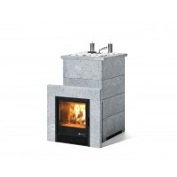 Дровяная печь Изистим (EASYSTEAM) Сочи К в облицовке Талькохлорит