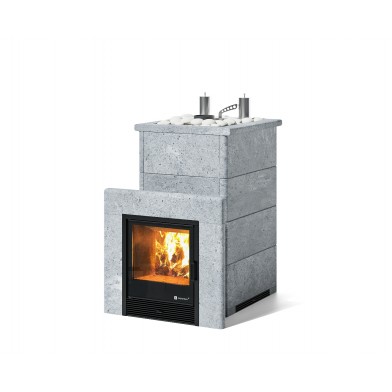 Дровяная печь Изистим (EASYSTEAM) Сочи К в облицовке Талькохлорит