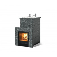 Дровяная печь Изистим (EASYSTEAM) Сочи К в облицовке Пироксенит