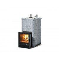 Дровяная печь Изистим (EASYSTEAM) Сочи К в облицовке Талькохлорит в наборном кожухе