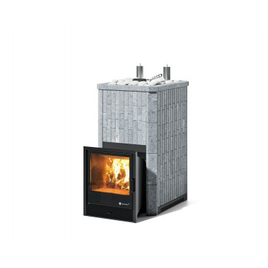 Дровяная печь Изистим (EASYSTEAM) Сочи К в облицовке Талькохлорит в наборном кожухе