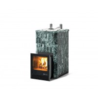 Дровяная печь Изистим (EASYSTEAM) Сочи К в облицовке Змеевик в наборном кожухе