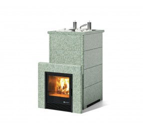 Дровяная печь Изистим (EASYSTEAM) Геленджик К в облицовке Жадеит