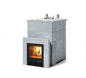 Дровяная печь Изистим (EASYSTEAM) Домна 45 К в облицовке Талькохлорит