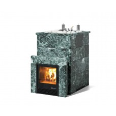 Дровяная печь Изистим (EASYSTEAM) Домна 45 К в облицовке Змеевик