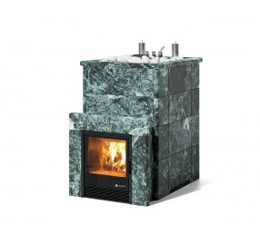 Дровяная печь Изистим (EASYSTEAM) Домна 45 К в облицовке Змеевик