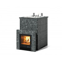 Дровяная печь Изистим (EASYSTEAM) Домна 45 К в облицовке Пироксенит