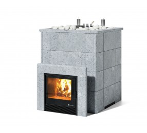 Дровяная печь Изистим (EASYSTEAM) Домна 60 К в облицовке Талькохлорит