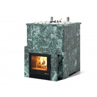 Дровяная печь Изистим (EASYSTEAM) Домна 60 К в облицовке Змеевик