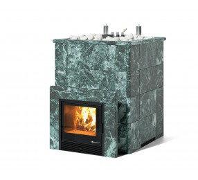 Дровяная печь Изистим (EASYSTEAM) Домна 60 К в облицовке Змеевик