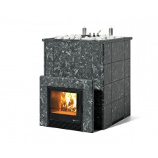 Дровяная печь Изистим (EASYSTEAM) Домна 60 К в облицовке Пироксенит