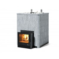 Дровяная печь Изистим (EASYSTEAM) Домна 60 К в облицовке Талькохлорит в наборном кожухе
