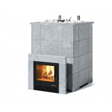 Дровяная печь Изистим (EASYSTEAM) Домна 80 К в облицовке Талькохлорит
