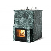 Дровяная печь Изистим (EASYSTEAM) Домна 80 К в облицовке Змеевик