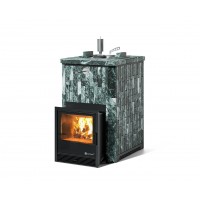 Дровяная печь Изистим (EASYSTEAM) Анапа в облицовке Змеевик в наборном кожухе