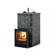 Дровяная печь Изистим (EASYSTEAM) Южная 22 в облицовке Пироксенит
