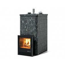 Дровяная печь Изистим (EASYSTEAM) Южная 35 в облицовке Пироксенит