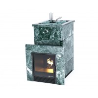 Дровяная печь Изистим (EASYSTEAM) Сочи в облицовке Змеевик