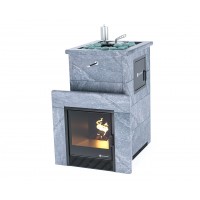 Дровяная печь Изистим (EASYSTEAM) Сочи M2 в облицовке Талькохлорит
