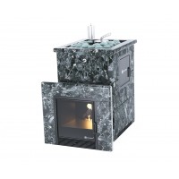 Дровяная печь Изистим (EASYSTEAM) Анапа M2 в облицовке Пироксенит