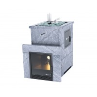 Дровяная печь Изистим (EASYSTEAM) Анапа M2 в облицовке Талькохлорит 