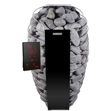 Harvia Spirit SP90XW Black - электрическая печь (с выносным пультом WiFi в комплекте, 9 кВт)
