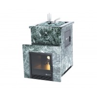 Дровяная печь Изистим (EASYSTEAM) Анапа M2 в облицовке Змеевик