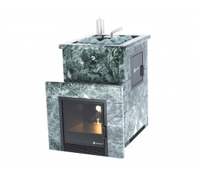 Дровяная печь Изистим (EASYSTEAM) Анапа M2 в облицовке Змеевик