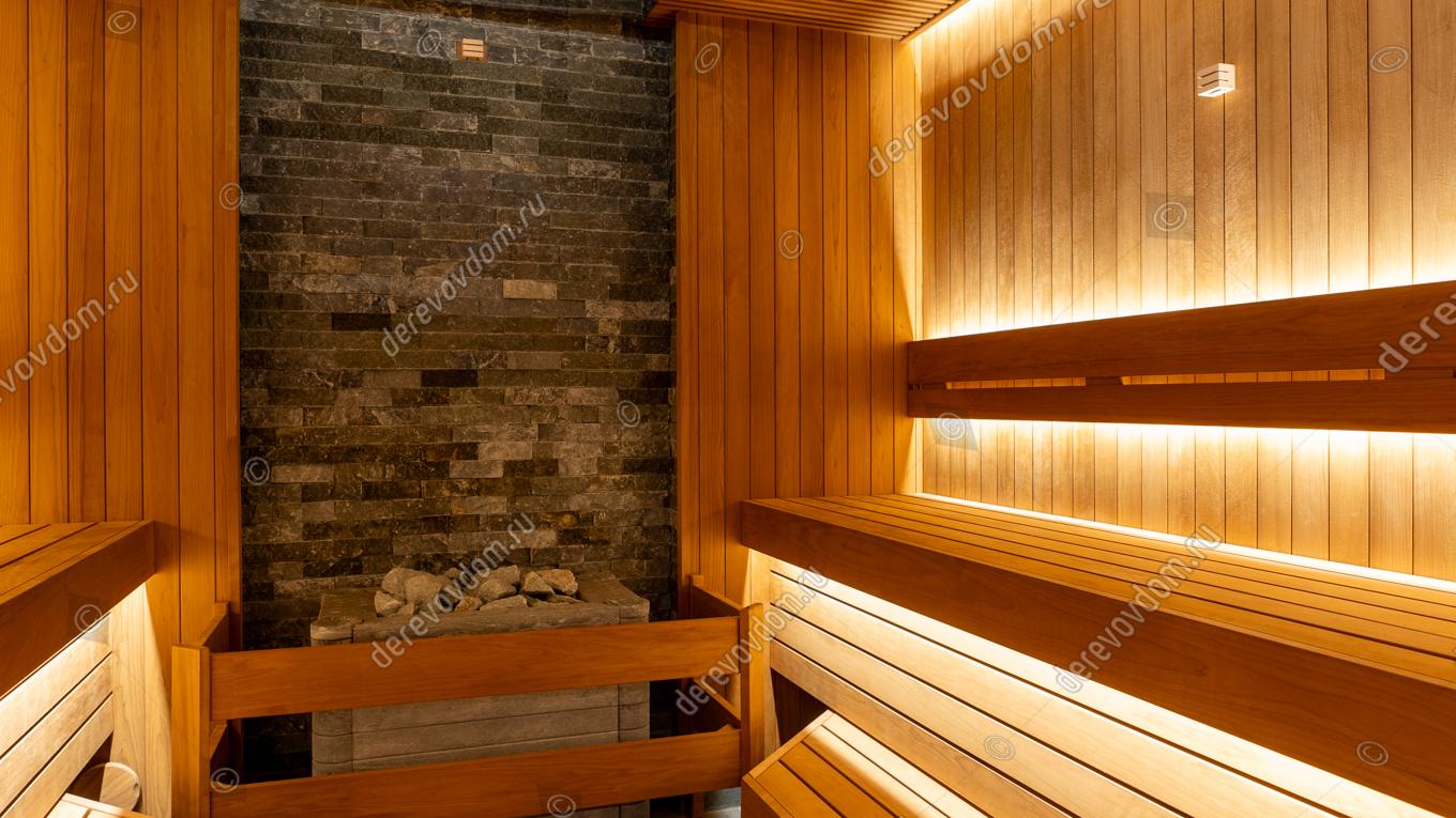 освещение в сауне