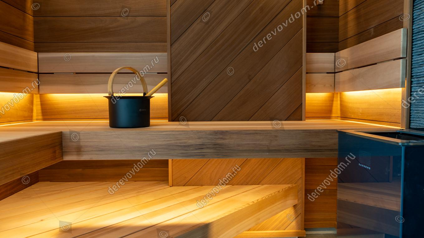 Премиум отделка сауны