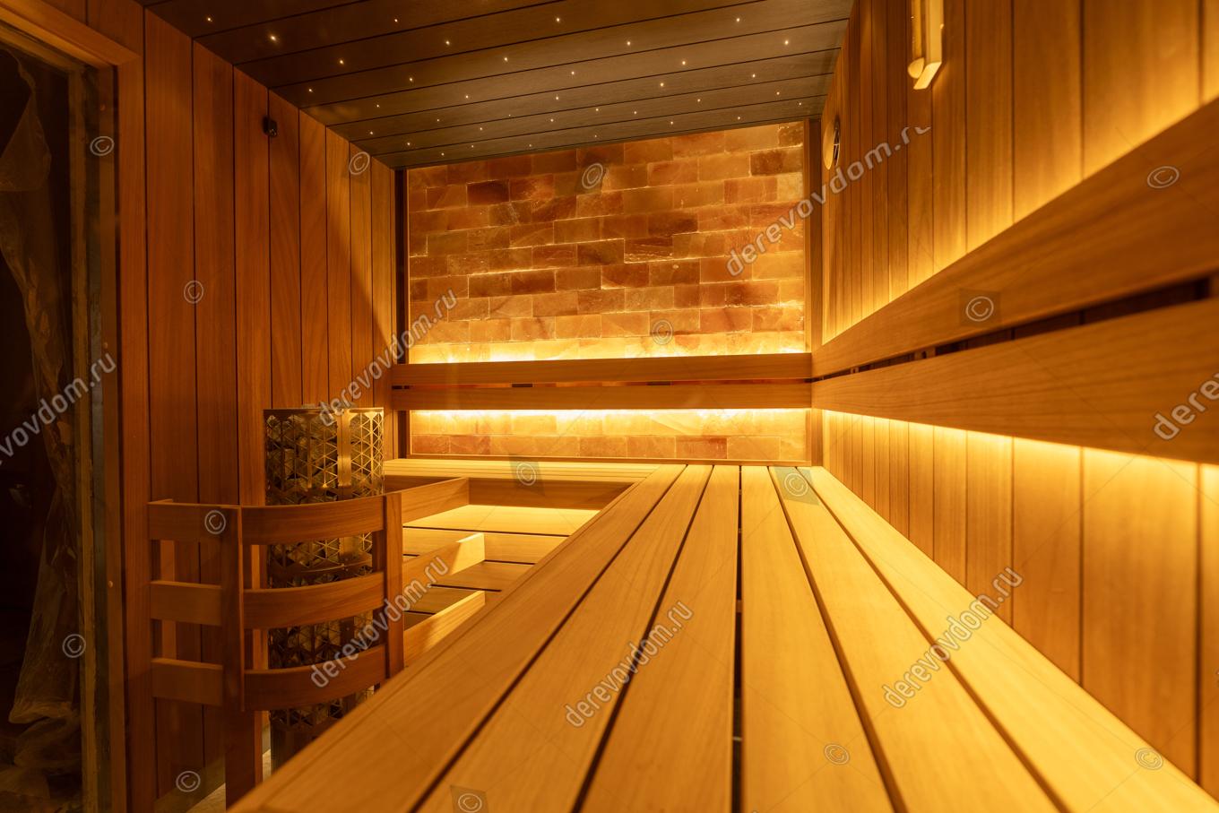 Вагонка абаши отделка парной