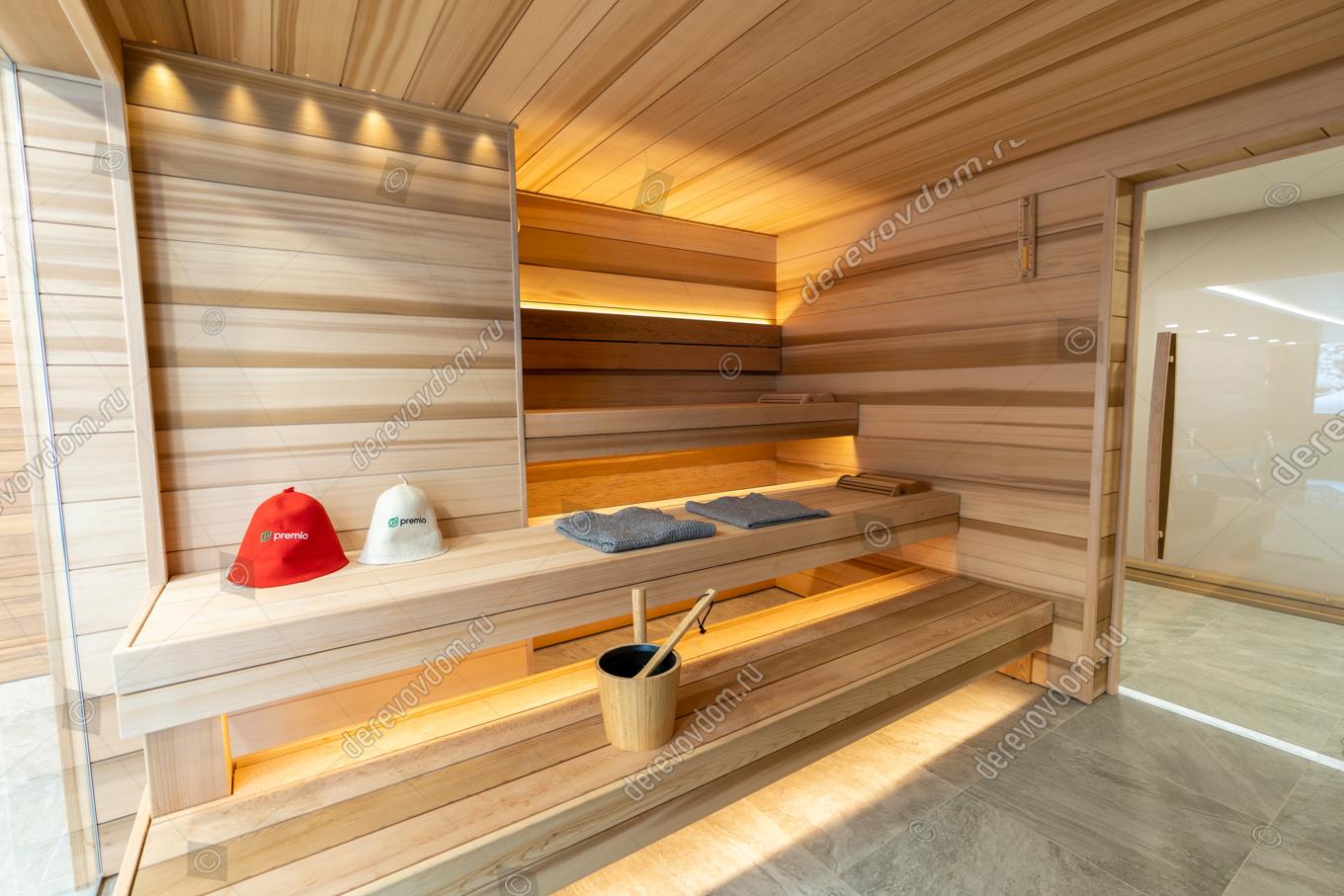 канадский кедр отделка парной