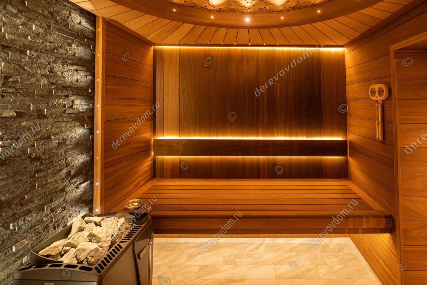 Отделка парной термоабаши